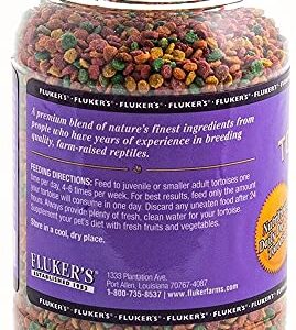 Fluker's Tortoise Diet Small Pellet Food 7oz - Includes Attached DBDPet Pro-Tip Guide