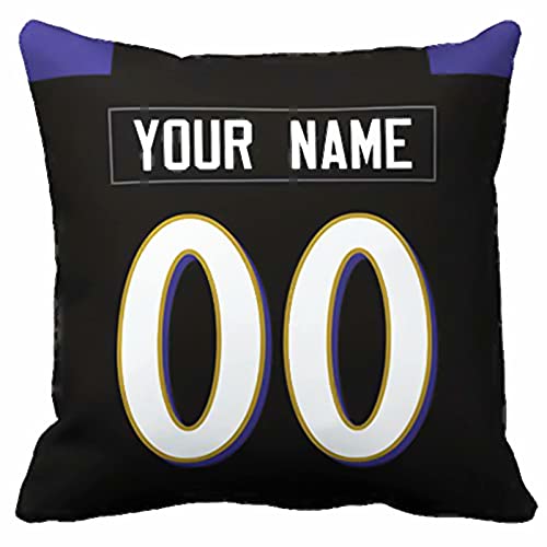 Throw Pillow 2 Packs Custom Any Name and Number for Men Youth Boy Gift