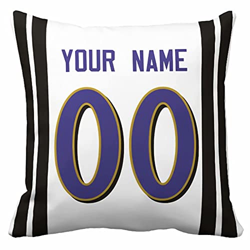 Throw Pillow 2 Packs Custom Any Name and Number for Men Youth Boy Gift