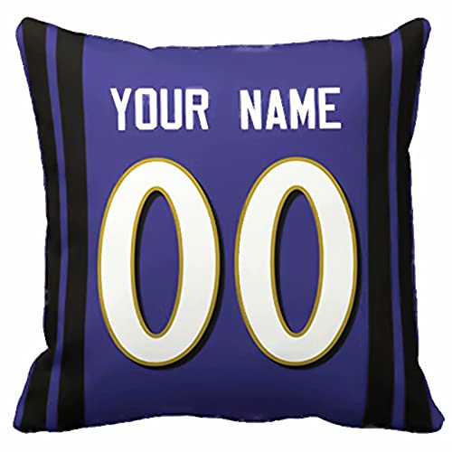 Throw Pillow 2 Packs Custom Any Name and Number for Men Youth Boy Gift