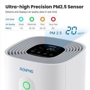 RENPHO Air Purifiers for Home Large Room up to 484ft² & Air Filter Replacement for improving moist conditions, PM2.5, Allergies, smokers, dust, R-M003-F2