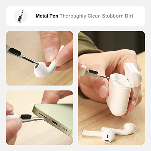 AirPods Cleaner Brush for AirPods 1 2 Pros 3-in-1 Cleaner Kit for Bluetooth Earphones and Case