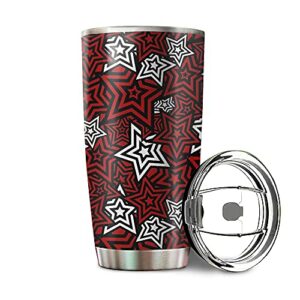 persona 5 royal thief star pattern tumbler 20oz & 30oz stainless steel travel mug