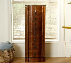 hives and honey francesca jewelry armoire, antique walnut