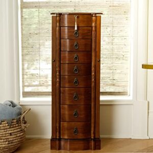 Hives and Honey Francesca Jewelry Armoire, Antique Walnut