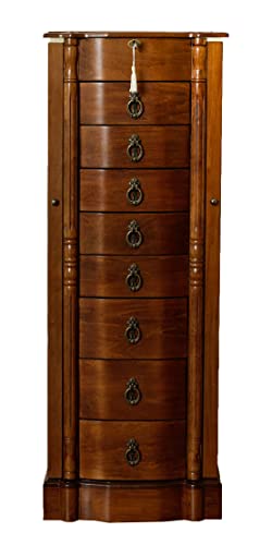 Hives and Honey Francesca Jewelry Armoire, Antique Walnut