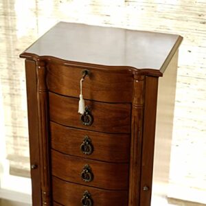 Hives and Honey Francesca Jewelry Armoire, Antique Walnut