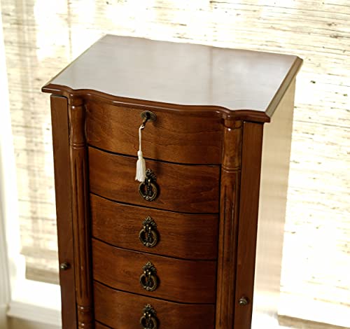 Hives and Honey Francesca Jewelry Armoire, Antique Walnut