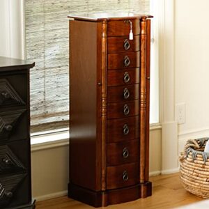 Hives and Honey Francesca Jewelry Armoire, Antique Walnut