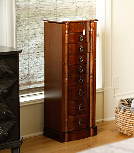 Hives and Honey Francesca Jewelry Armoire, Antique Walnut