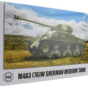 Premium Hobbies M4A3 (76) W Sherman Medium Tank 1:35 Plastic Model Tank Kit 210V