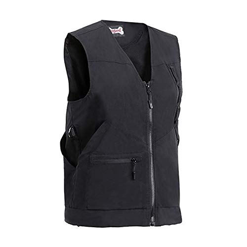 Dog Handler Training Vest, Waterproof Dog Trainer Protective Cloth with Multi Pockets, Professional Pet Owner Obedience Vest, Pet Trainer's Jacket for Men/Women, Black(Size:L)