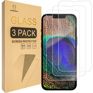 Mr.Shield Screen Protector Compatible For iPhone 14 & iPhone 13 & iPhone 13 Pro [Full Cover] Tempered Glass Screen Protector [9H Hardness] [3-Pack]