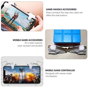 Hand Grips 1 Pair Mobile Game Trigger Phone Game Shooting Handle Button Controller Call Phone Accessories for Women Men Ar Accessories