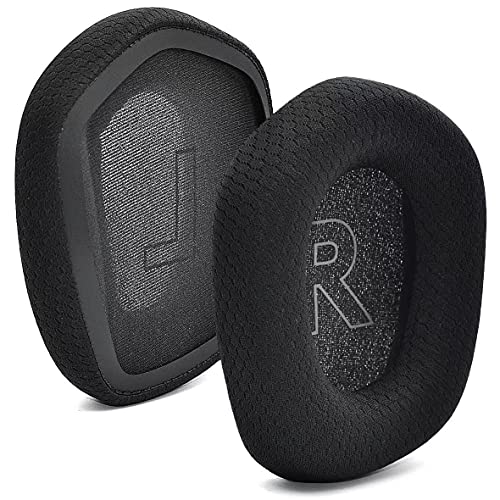 LZYDD Replacement Black Fabric Ear Pads Cushion Earmuffs for G733 G335 Lightspeed Wireless Gaming Headset (Earpads Black)