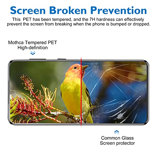 Mothca [2+2 Pack] Privacy Screen Protector for Samsung Galaxy S21+/S21 Plus 5G 6.7’’[Not for S21 or S21 Ultra]Anti Spy PET + Camera Lens Protector with Frame, Fingerprint ID Compatible Easy to Install