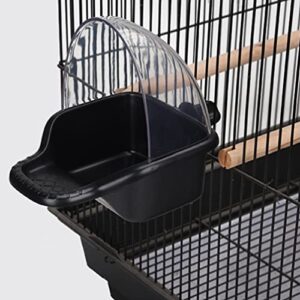 STOBOK Squirrel Feeders Bird Bath Tub Bowl Basin Parrot Hanging Birdbath Toy Plastic Budgie Parakeet Cockatiel Cage Water Food Feeder Shower Tub for Hamster Hedgehog Chinchilla Ferrets Bunny Feeder