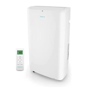 serenelife slpac14 slpac portable air conditioner compact home ac cooling unit with built-in dehumidifier & fan modes, quiet operation, includes window mount kit, 14,000 btu, white