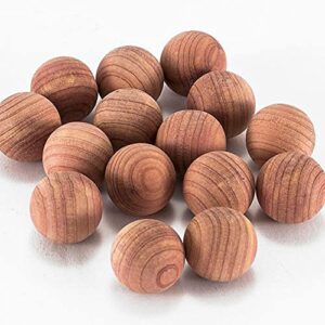 natural and co. 30pcs cedar blocks for clothes storage natural aromatic cedar balls closet freshener clothes protection mustiness prevention with satin bag, small