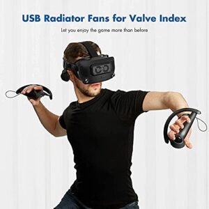 KIWI design USB Radiator Fans Cooling Heat and Sweat-Proof Head Strap Cover for Valve Index Acessories