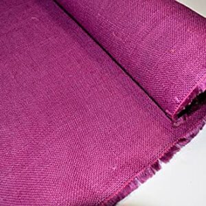 USA Fabric Store Burlap Jute Fabric Magenta Purple 56 inch Wide 11 Oz by The Yard Premium Upholstery