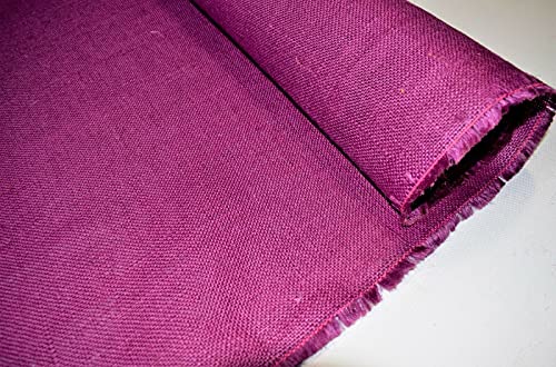 USA Fabric Store Burlap Jute Fabric Magenta Purple 56 inch Wide 11 Oz by The Yard Premium Upholstery