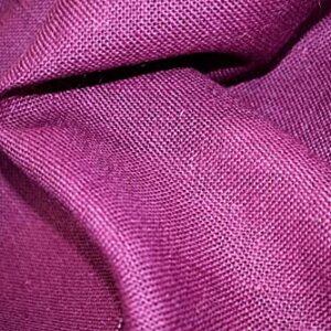 USA Fabric Store Burlap Jute Fabric Magenta Purple 56 inch Wide 11 Oz by The Yard Premium Upholstery