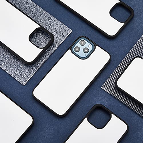 Flutesan 4 Pieces Sublimation Blanks Phone Case Covers Compatible with iPhone 12 Pro Max, 6.7 Inch Blank Printable Rubber Phone Case for Heat Press DIY Protective Shockproof Slim Case