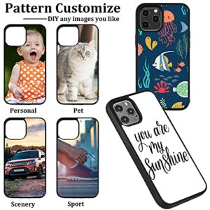 Flutesan 4 Pieces Sublimation Blanks Phone Case Covers Compatible with iPhone 12 Pro Max, 6.7 Inch Blank Printable Rubber Phone Case for Heat Press DIY Protective Shockproof Slim Case