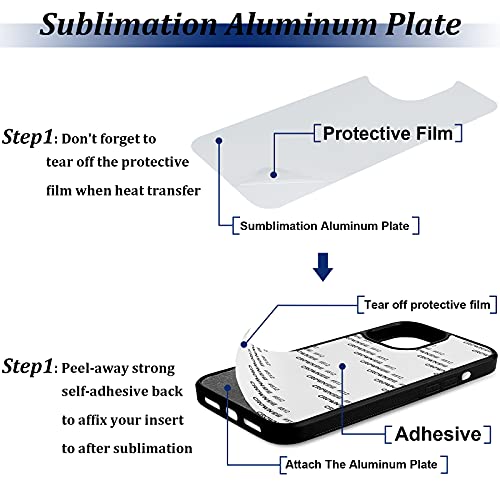 Flutesan 4 Pieces Sublimation Blanks Phone Case Covers Compatible with iPhone 12 Pro Max, 6.7 Inch Blank Printable Rubber Phone Case for Heat Press DIY Protective Shockproof Slim Case