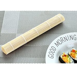 JIALEEY Bamboo Sushi Rolling Mat, 9.5x9.5 Inch, 8 PCS Set