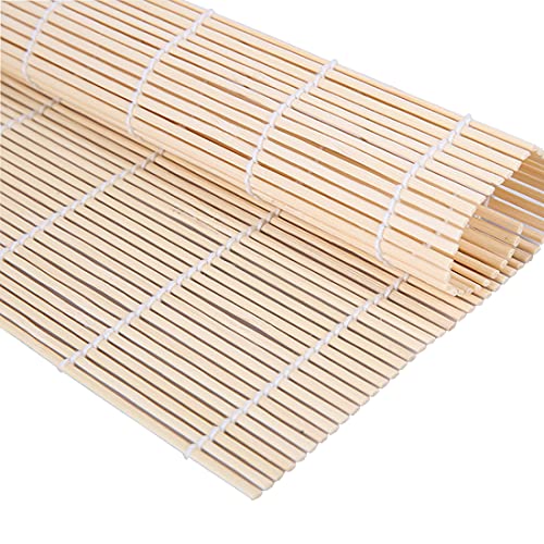 JIALEEY Bamboo Sushi Rolling Mat, 9.5x9.5 Inch, 8 PCS Set