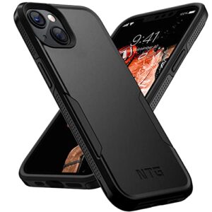 ntg military shockproof iphone 14 case, iphone 13 case [2 layer structure protection] [military grade anti-drop] hard slim iphone 14/13 phone case,shockproof protective phone case for iphone 14/13