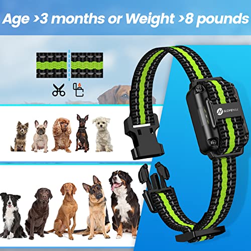 Slopehill Dog Training Collar, Electronic Dog Shock Collar with Remote for Small Medium Large Dog Breeds (Black)