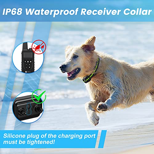 Slopehill Dog Training Collar, Electronic Dog Shock Collar with Remote for Small Medium Large Dog Breeds (Black)