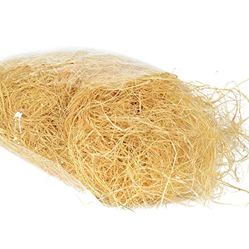 Nesting Material Raffia Grass Canary Finch Box Fillers Safe Decoration Small Bird Pet House Multipurpose Soft Reusable sy Apply Gift Packing Practical(AS Photo)