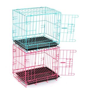 Balacoo Pet Folding Cage Pet Collapsible Dog Cage Suitable for Puppy Cat Rabbit Indoor Ourdoor Portable Pet Cage, Small Size, 35cm