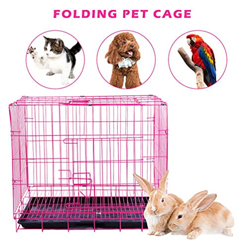 Balacoo Pet Folding Cage Pet Collapsible Dog Cage Suitable for Puppy Cat Rabbit Indoor Ourdoor Portable Pet Cage, Small Size, 35cm