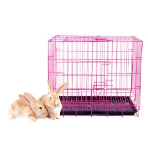 Balacoo Pet Folding Cage Pet Collapsible Dog Cage Suitable for Puppy Cat Rabbit Indoor Ourdoor Portable Pet Cage, Small Size, 35cm