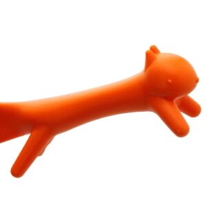 Xianglangsuccess 3pcs Cute squirrel rice non stick spoon, free standing, 3 colours.