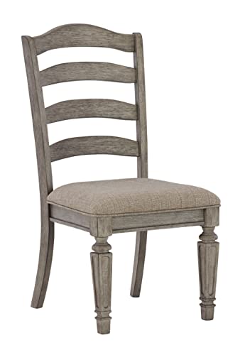 Signature Design by Ashley Lodenbay Dining UPH Side Chair (2/CN), 17"W x 23"D x 40"H, Antique Gray