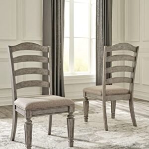 Signature Design by Ashley Lodenbay Dining UPH Side Chair (2/CN), 17"W x 23"D x 40"H, Antique Gray