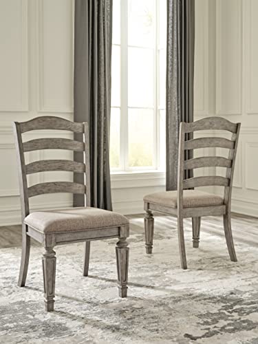 Signature Design by Ashley Lodenbay Dining UPH Side Chair (2/CN), 17"W x 23"D x 40"H, Antique Gray