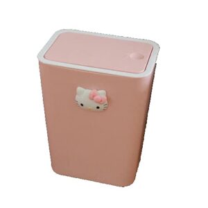new girls lovely 11.03"(h) square home kitty waste garbage trash can bin