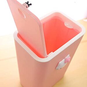 New Girls Lovely 11.03"(H) Square Home Kitty Waste Garbage Trash Can Bin