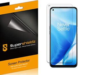 (6 pack) supershieldz designed for oneplus nord n200 5g [not fit for nord n20 5g] screen protector, high definition clear shield (pet)