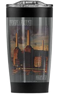 logovision pink floyd faded animals stainless steel tumbler 20 oz coffee travel mug/cup, vacuum insulated & double wall with leakproof sliding lid | great for hot drinks and cold beverages