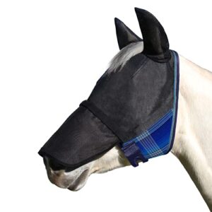 kensington uviator catchmask w/ears & removable nose & forelock opening, large, kentucky blue