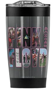 logovision pink floyd cover stainless steel tumbler 20 oz coffee travel mug/cup, vacuum insulated & double wall with leakproof sliding lid | great for hot drinks and cold beverages