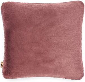 ugg – euphoria decorative throw pillow– square accent pillow – soft, cozy, comfortable home décor – 20” x 20”  - mulberry